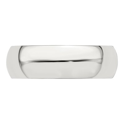 Sterling Silver 6mm Half Round Wedding Band – view 6