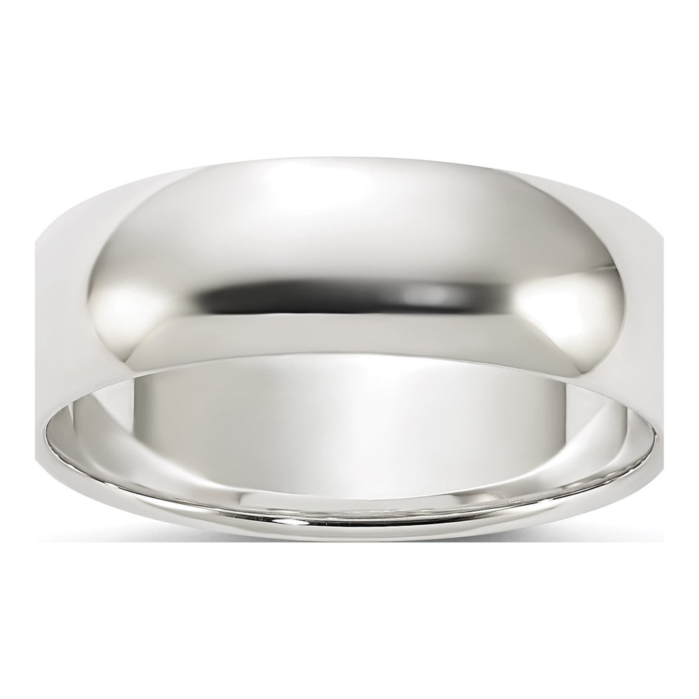 Sterling Silver 6mm Half Round Wedding Band