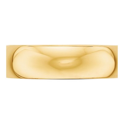 Gold-Plated Sterling Silver 6mm Half-Round Wedding Band – view 3