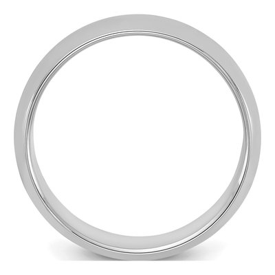 Sterling Silver 6mm Half-Round Wedding Band – view 3