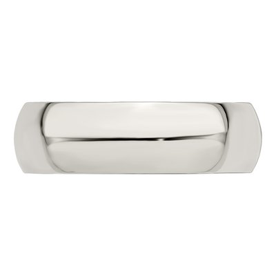 Sterling Silver 7mm Half Round Wedding Band – view 5
