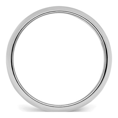 Sterling Silver 7mm Half-Round Wedding Band – view 2
