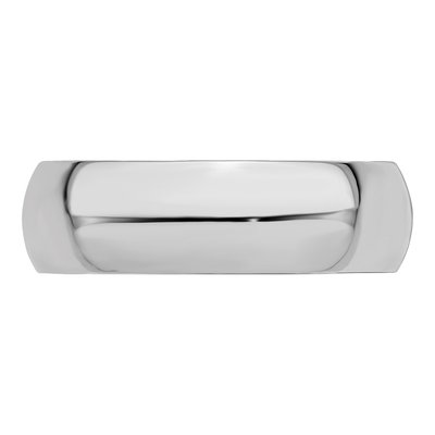 Sterling Silver 7mm Half-Round Wedding Band – view 3