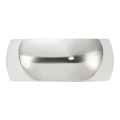 Sterling Silver 8mm Half Round Wedding Band – view 4