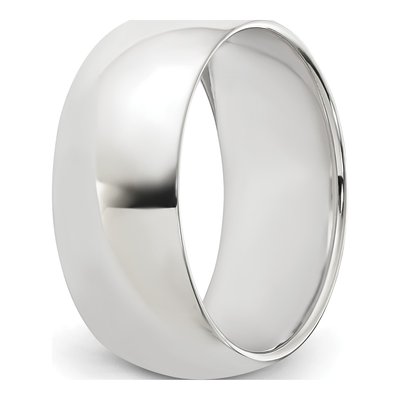 Sterling Silver 8mm Half Round Wedding Band – view 7