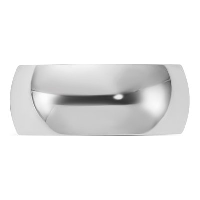 Sterling Silver 8mm Half-Round Wedding Band – view 4
