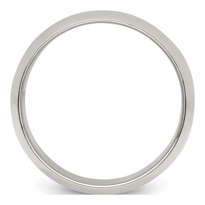 Sterling Silver 10mm Half Round Wedding Band – view 3
