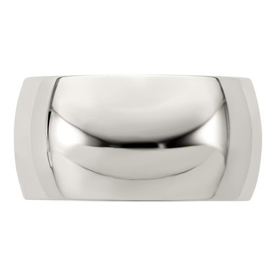Sterling Silver 10mm Half Round Wedding Band – view 5