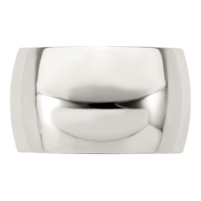 Sterling Silver 12mm Half Round Wedding Band – view 5