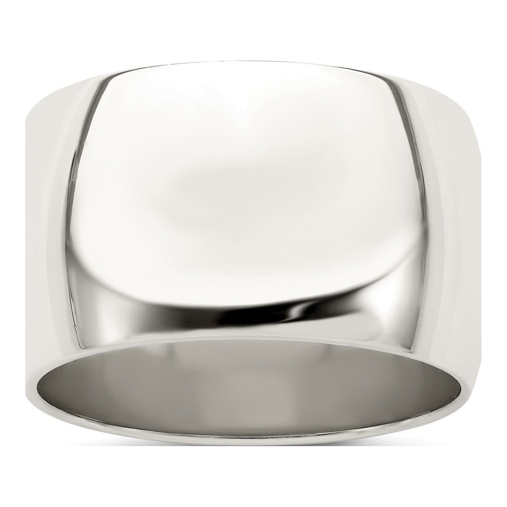 Sterling Silver 12mm Half Round Wedding Band