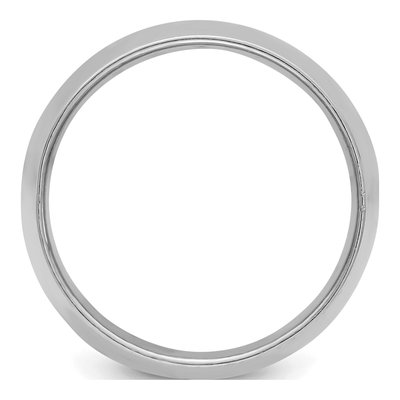 Sterling Silver 12mm Half-Round Wedding Band – view 2