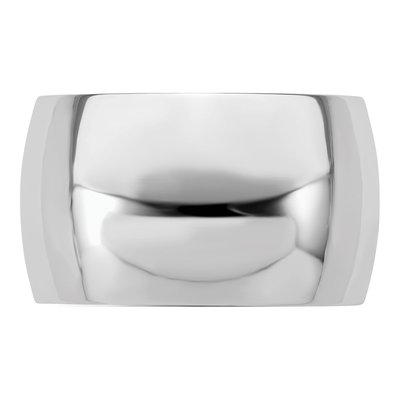 Sterling Silver 12mm Half-Round Wedding Band – view 3