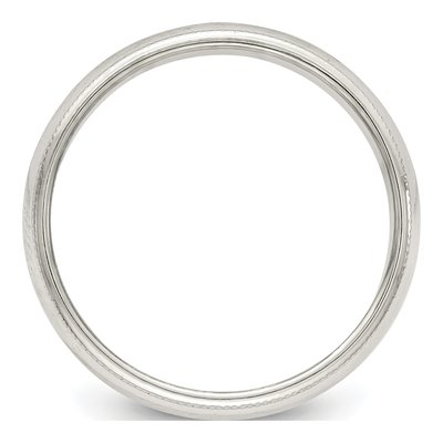 Sterling Silver 5mm Milgrain Wedding Band – view 3