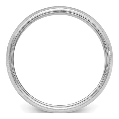 Sterling Silver 5mm Milgrain Wedding Band – view 2