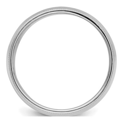 Sterling Silver 9mm Milgrain Wedding Band – view 2