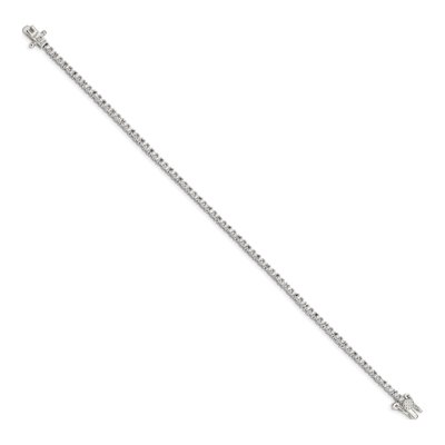 Sterling Silver CZ Tennis Bracelet – view 3