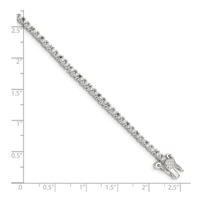 Sterling Silver CZ Tennis Bracelet – view 5