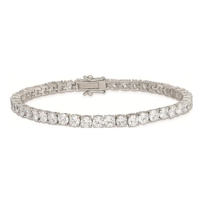 Sterling Silver CZ Tennis Bracelet – view 3