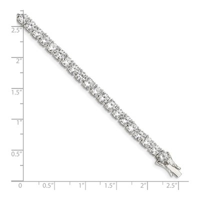 Sterling Silver CZ Tennis Bracelet – view 4