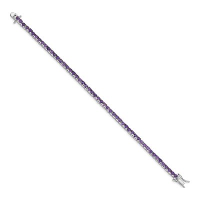 Sterling Silver Amethyst Bracelet – view 2