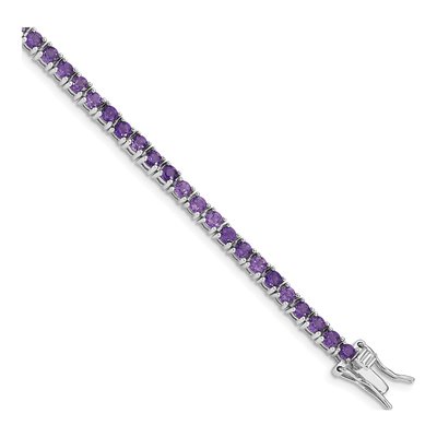 Sterling Silver Amethyst Bracelet