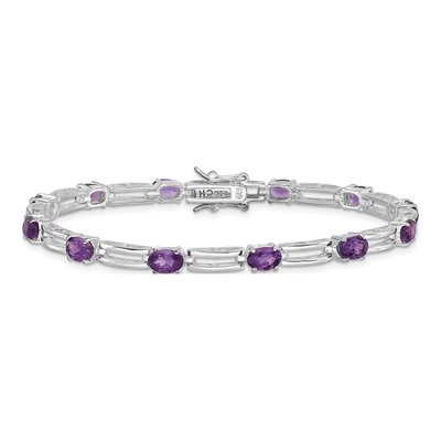 Sterling Silver Amethyst Bracelet – view 4
