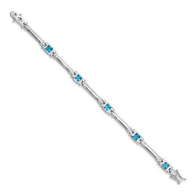 Sterling Silver CZ Bracelet – view 3