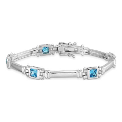 Sterling Silver CZ Bracelet – view 4