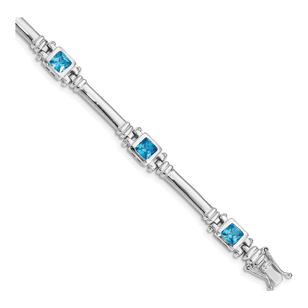 Sterling Silver CZ Bracelet