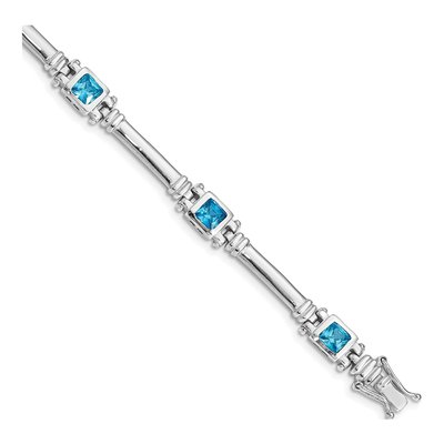 Sterling Silver CZ Bracelet
