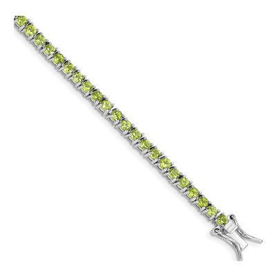 Sterling Silver Peridot Bracelet