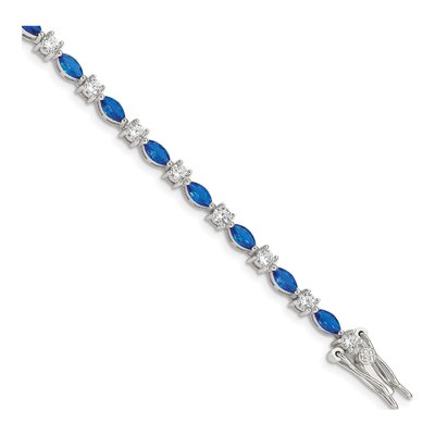 Sterling Silver CZ Bracelet