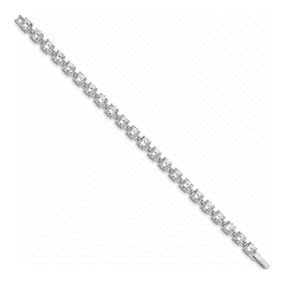 Sterling Silver CZ Tennis Bracelet – view 3