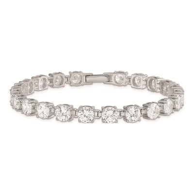 Sterling Silver CZ Tennis Bracelet – view 4