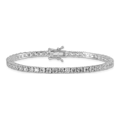Sterling Silver CZ Tennis Bracelet – view 5