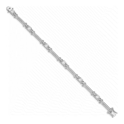 Sterling Silver CZ Bracelet – view 3