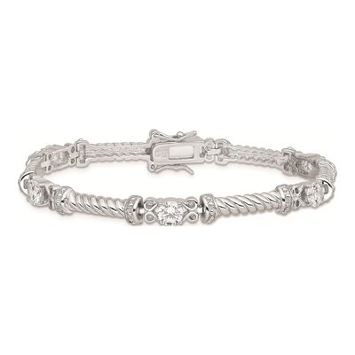 Sterling Silver CZ Bracelet – view 5