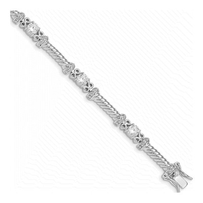 Sterling Silver CZ Bracelet