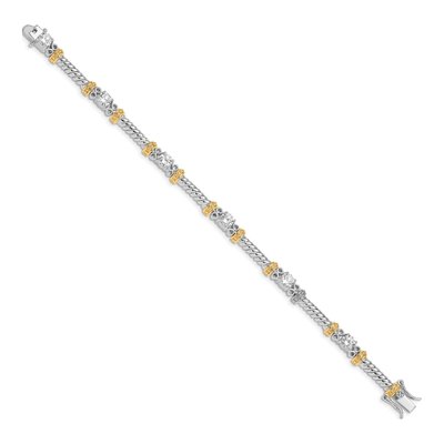 Sterling Silver CZ Bracelet – view 3