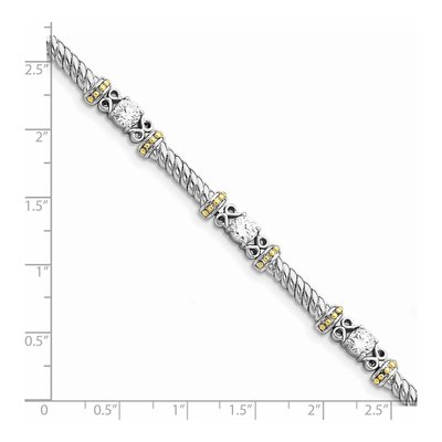 Sterling Silver CZ Bracelet – view 4