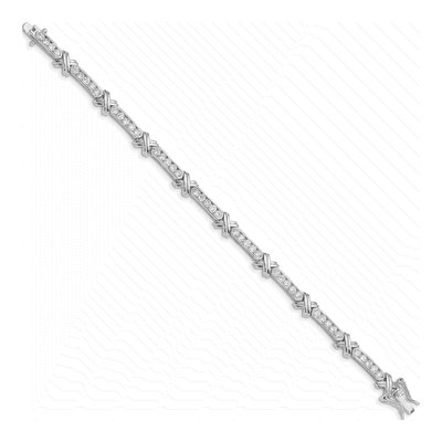 Sterling Silver CZ Bracelet – view 3