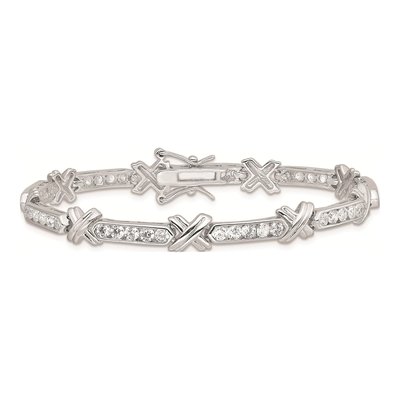 Sterling Silver CZ Bracelet – view 5