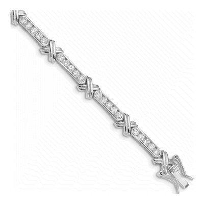 Sterling Silver CZ Bracelet