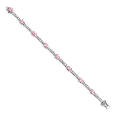 Sterling Silver CZ Clear Bracelet – view 3