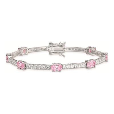 Sterling Silver CZ Clear Bracelet – view 4