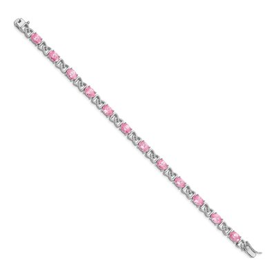 Sterling Silver CZ Bracelet – view 2