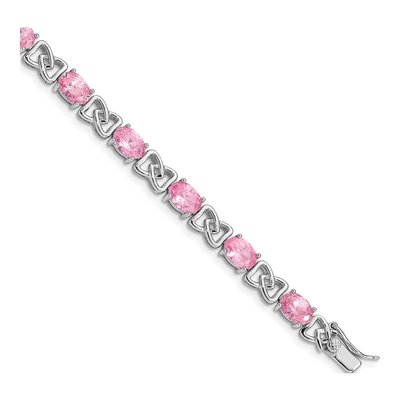 Sterling Silver CZ Bracelet