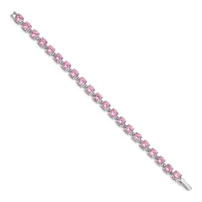 Sterling Silver CZ Tennis Bracelet – view 2