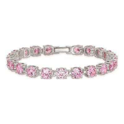 Sterling Silver CZ Tennis Bracelet – view 3