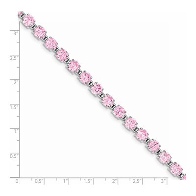 Sterling Silver CZ Tennis Bracelet – view 4